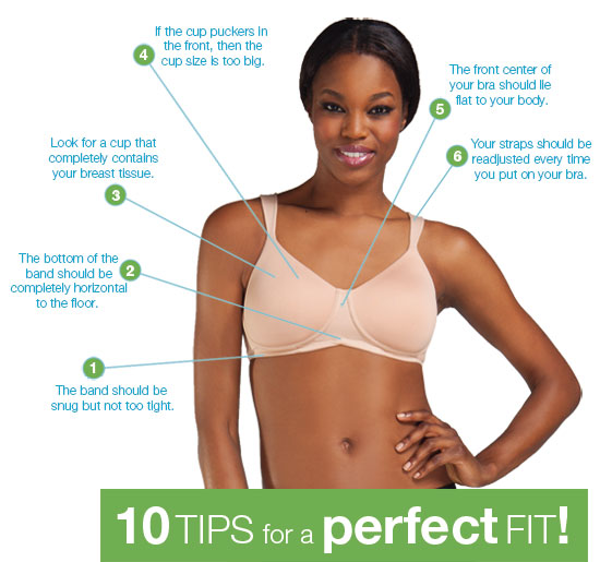 Tips for finding the perfect fit of bra