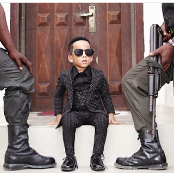 Toyin Lawani's son, Lord Maine
