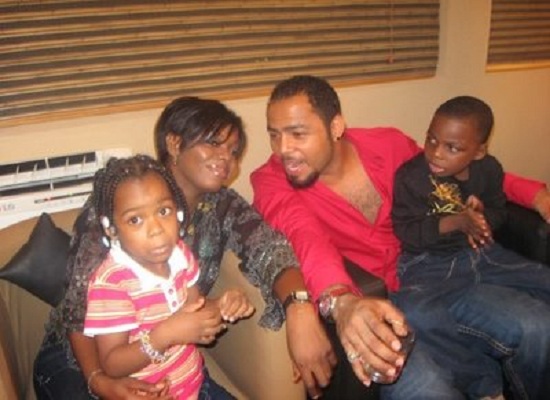 Ramsey Nouah, his wife and children
