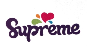 supreme ice cream new logo design