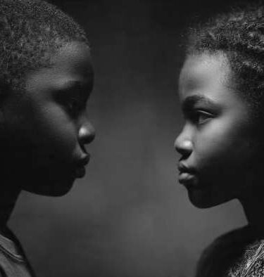 image of two siblings in rivalry for the article on sibling rivalry